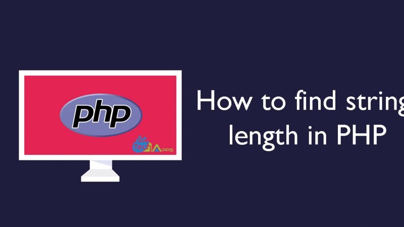How to find string length in PHP